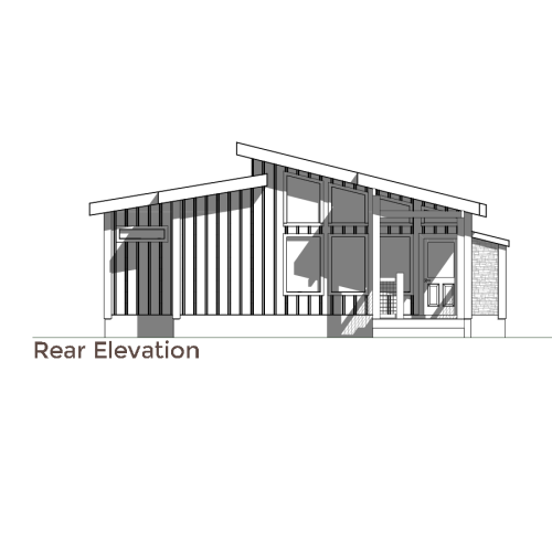 Dottys-Cabin-BnW-Rear-Elevation-TRB