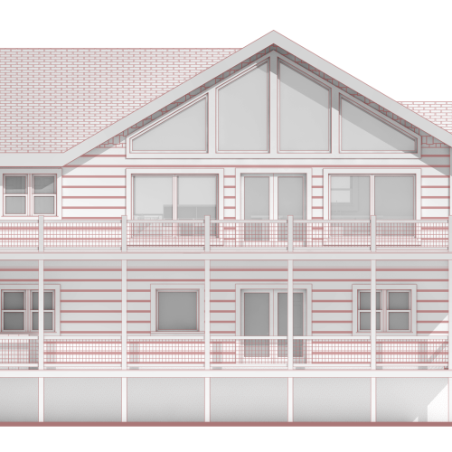 Smokey Retreat Front Elevation TRB