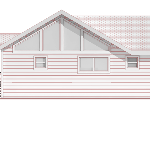 Smokey Retreat Rear Elevation TRB